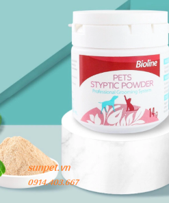 Bột cầm máu bioline pets styptic powder cho chó mèo dạng bột