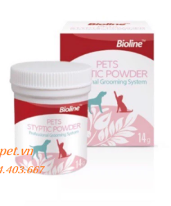 Bột cầm máu bioline pets styptic powder cho chó mèo mọi lứa tuổi