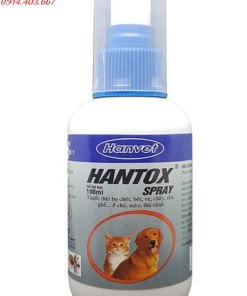 Thuốc trị ve rận chó hantox spray dạng xịt