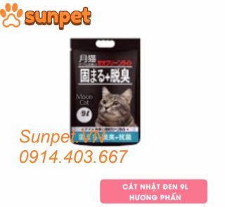 cát vệ sinh cho mèo, cát nhật đen 9L chính hãng