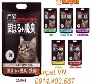 cát vệ sinh cho mèo, cát nhật đen 9L chính hãng