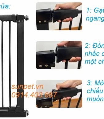Chặn cửa chó mèo 818 màu đen