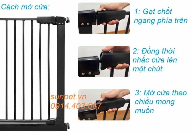 Chặn cửa chó mèo 818 màu đen