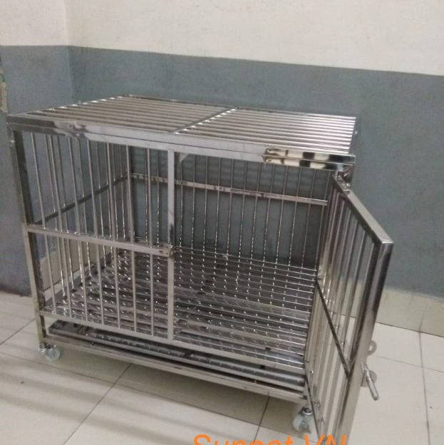 Chuồng chó inox T10