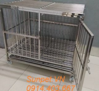 Chuồng chó inox T10