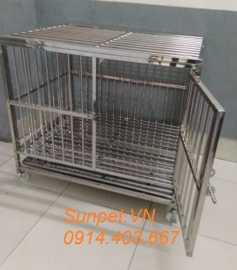 Chuồng chó inox T10