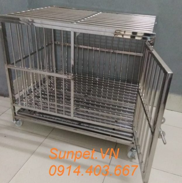Chuồng chó inox T10
