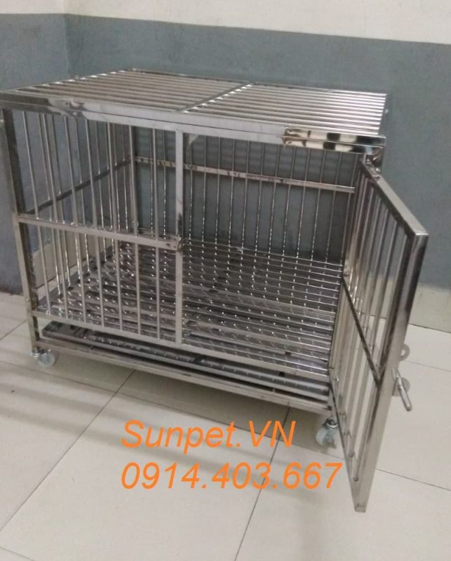Chuồng chó inox T10