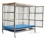 chuồng chó inox T30 có khay hứng chất thải