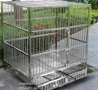 Chuồng chó inox T40