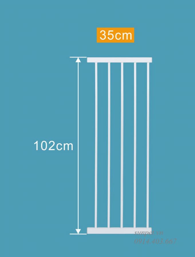 Cửa chặn chó mèo cao 102cm 9 Cửa chặn chó mèo cao 102cm