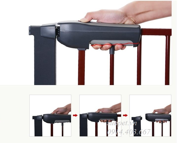 Cửa chắn chó mèo Khaki 816 3 cửa chắn chó mèo khaki 816