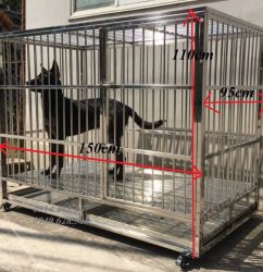 Kích thước chuồng inox cho chó to