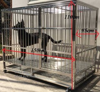 Kích thước chuồng inox cho chó to