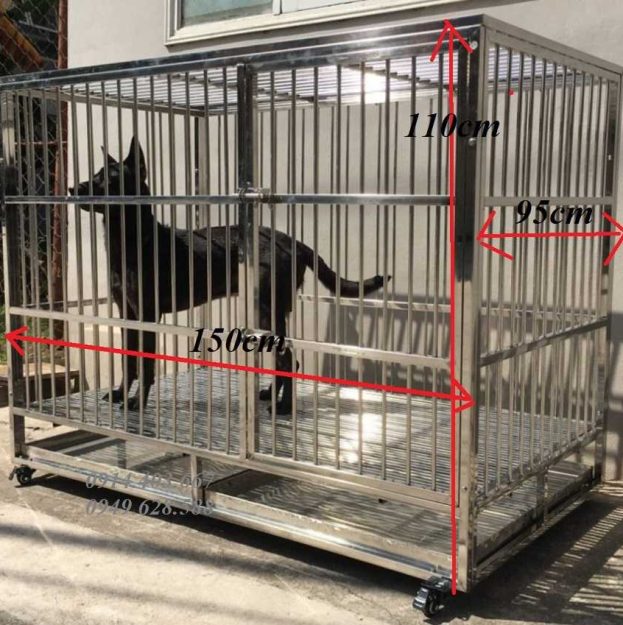 Kích thước chuồng inox cho chó to