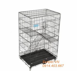 Lồng mèo 4 tầng sắt sơn tĩnh điện